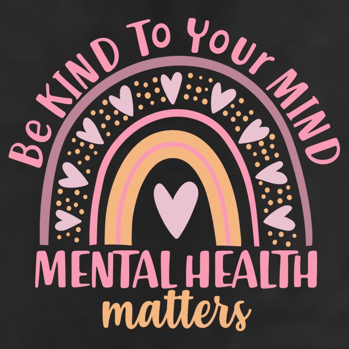 Be Kind To Your Mind Mental Health Matters Patten Rainbow Adult Drive Performance Visor