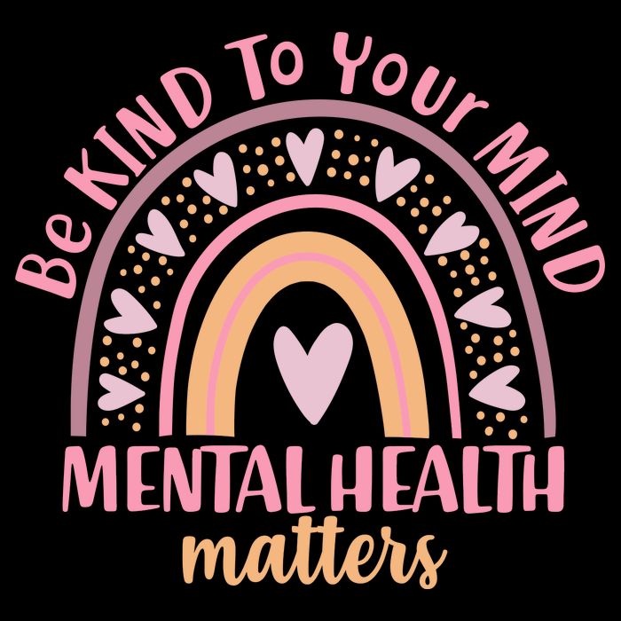 Be Kind To Your Mind Mental Health Matters Patten Rainbow Ladies Essential Flowy Tank