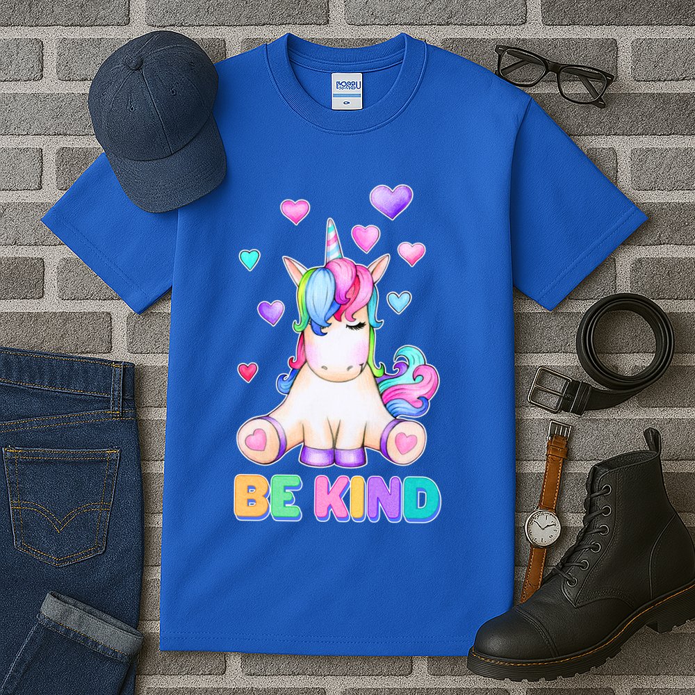 Be Kind Unicorn Tall T-Shirt