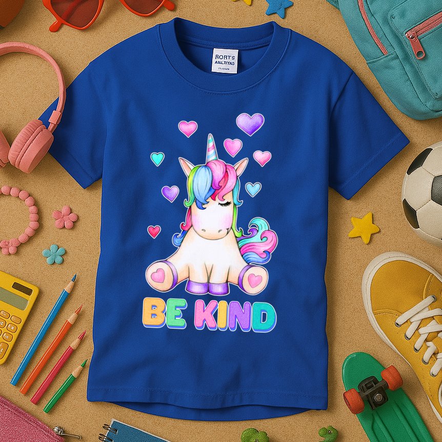 Be Kind Unicorn Kids T-Shirt