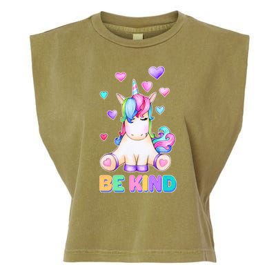 Be Kind Unicorn Garment-Dyed Women's Muscle Tee