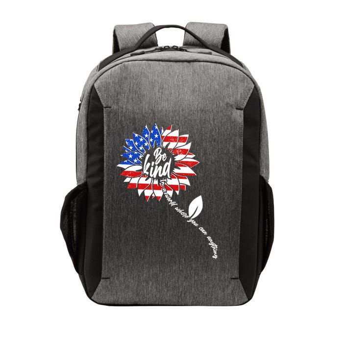 Be Kind USA American Sunflower Vector Backpack