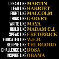 Be Like Inspiring Leaders Black History Cooling Performance Crew T-Shirt