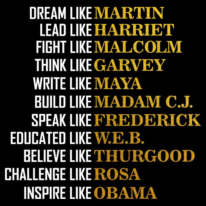 Be Like Inspiring Leaders Black History Cooling Performance Crew T-Shirt