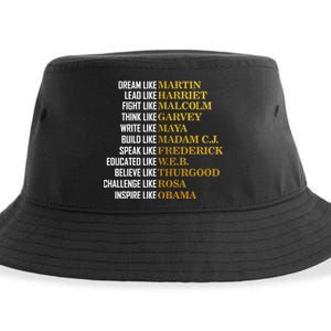 Be Like Inspiring Leaders Black History Sustainable Bucket Hat