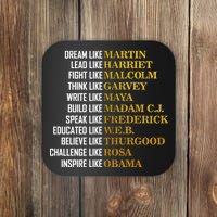 Be Like Inspiring Leaders Black History Coaster