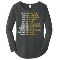 Be Like Inspiring Leaders Black History Women's Perfect Tri Tunic Long Sleeve Shirt