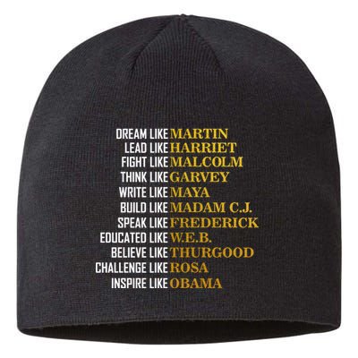 Be Like Inspiring Leaders Black History Sustainable Beanie