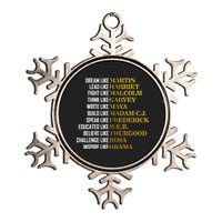 Be Like Inspiring Leaders Black History Metallic Star Ornament