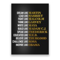 Be Like Inspiring Leaders Black History Poster