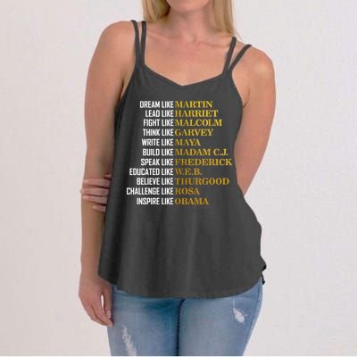 Be Like Inspiring Leaders Black History Women's Strappy Tank