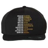 Be Like Inspiring Leaders Black History Wool Snapback Cap