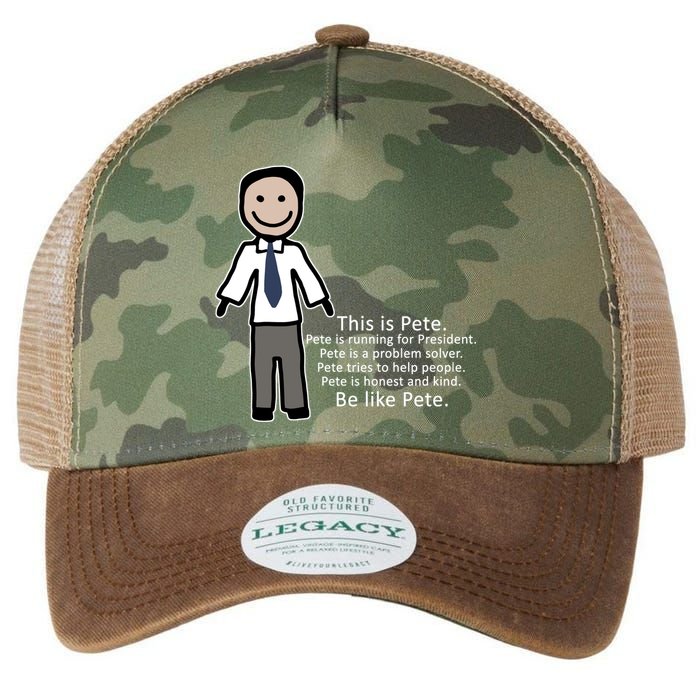 Be Like Pete Buttigieg Funny Legacy Tie Dye Trucker Hat