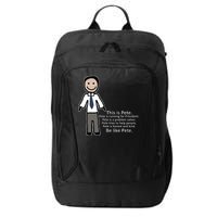 Be Like Pete Buttigieg Funny City Backpack