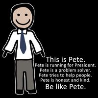 Be Like Pete Buttigieg Funny Button