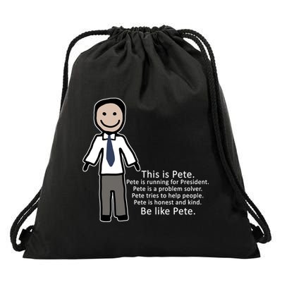 Be Like Pete Buttigieg Funny Drawstring Bag