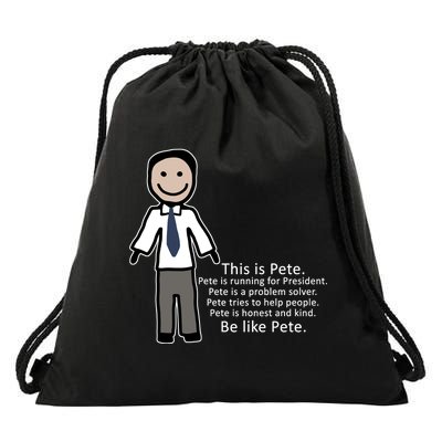 Be Like Pete Buttigieg Funny Drawstring Bag