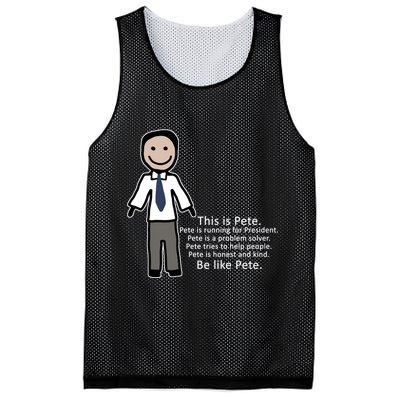 Be Like Pete Buttigieg Funny Mesh Reversible Basketball Jersey Tank