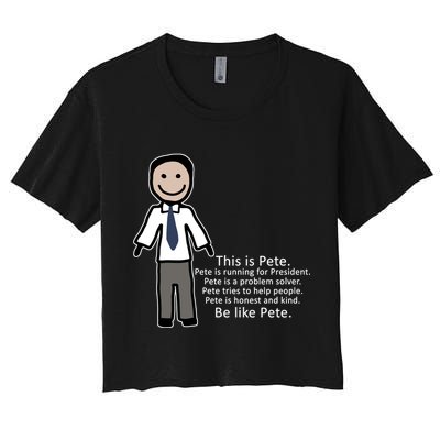 Be Like Pete Buttigieg Funny Crop Top