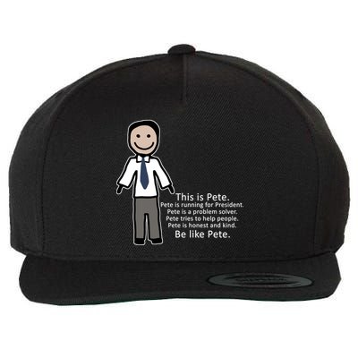 Be Like Pete Buttigieg Funny Wool Snapback Cap