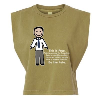 Be Like Pete Buttigieg Funny Garment-Dyed Women's Muscle Tee