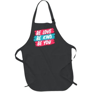 Be Love Be Kind Be You Full-Length Apron With Pockets