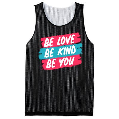 Be Love Be Kind Be You Mesh Reversible Basketball Jersey Tank