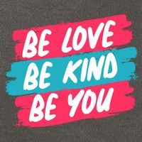 Be Love Be Kind Be You Cotton Canvas Backpack