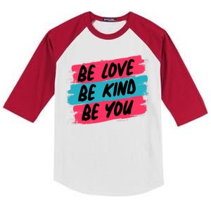 Be Love Be Kind Be You Kids Colorblock Raglan Jersey