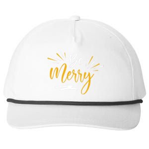 Be Merry Christmas  Snapback Five-Panel Rope Hat