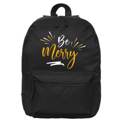 Be Merry Christmas  16 in Basic Backpack