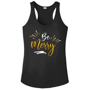 Be Merry Christmas  Ladies PosiCharge Competitor Racerback Tank