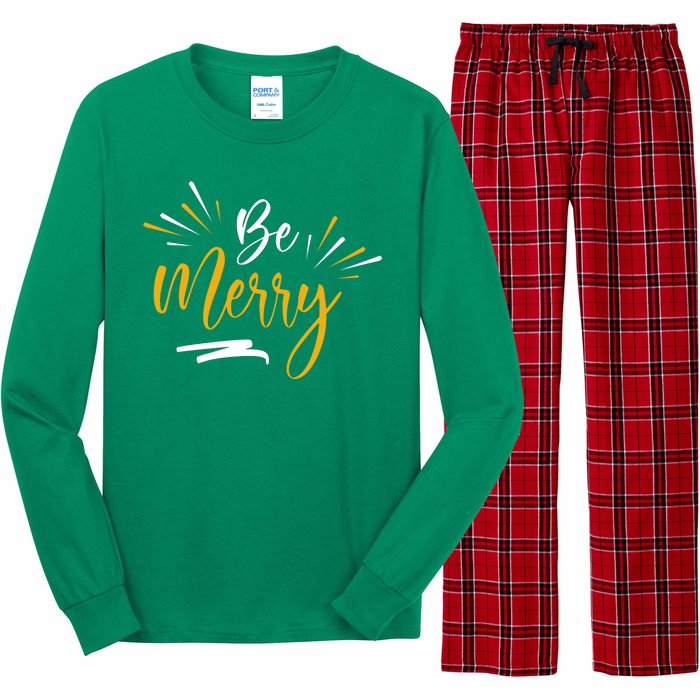 Be Merry Christmas  Long Sleeve Pajama Set