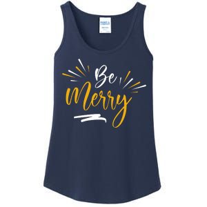 Be Merry Christmas  Ladies Essential Tank