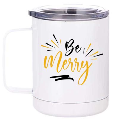 Be Merry Christmas  12 oz Stainless Steel Tumbler Cup