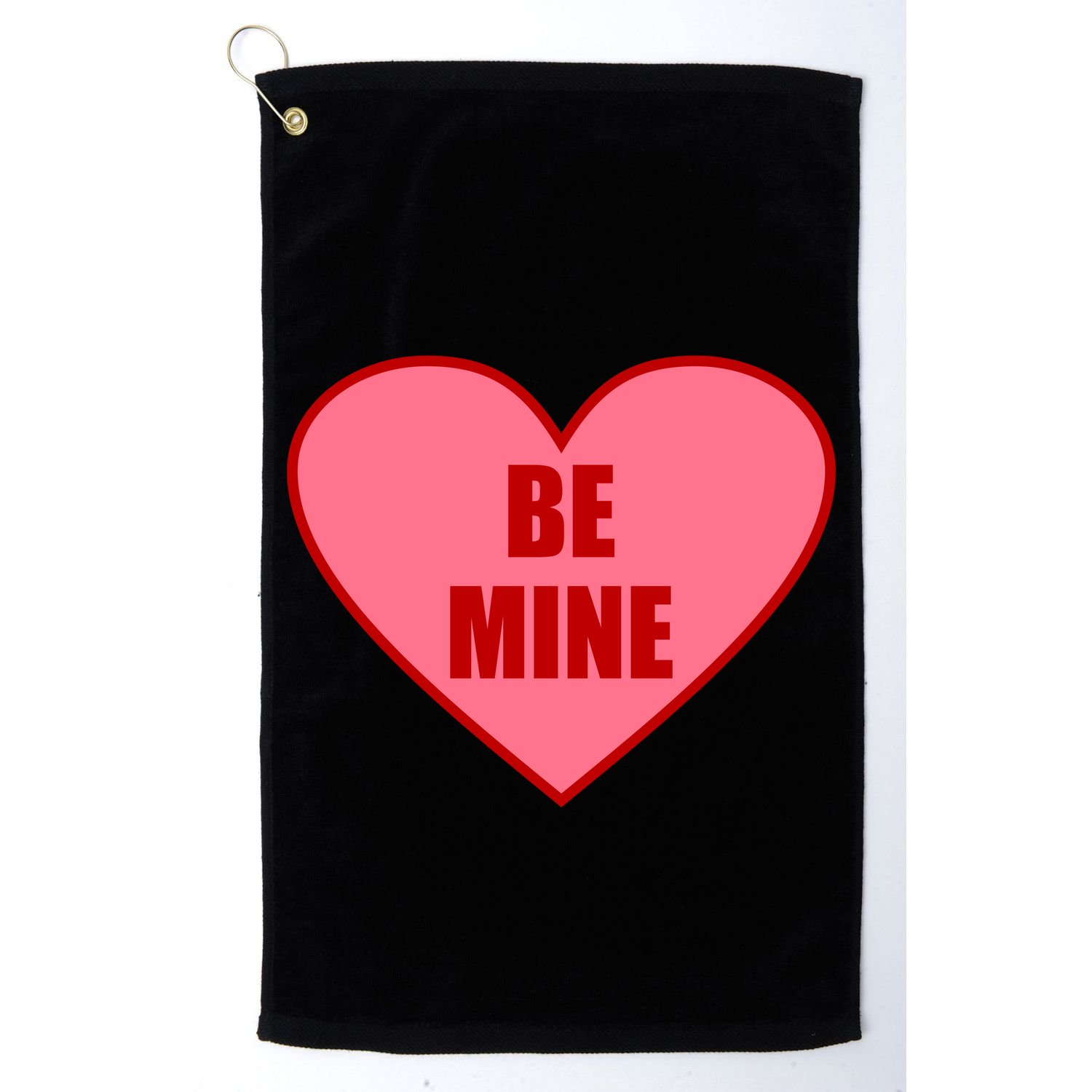 Be Mine Valentine's Day Heart Love Design Golf Towel