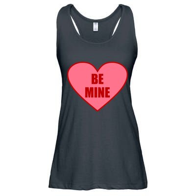 Be Mine Valentine's Day Heart Love Design Ladies Essential Flowy Tank