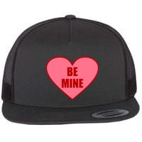 Be Mine Valentine's Day Heart Love Design Flatbill Hat