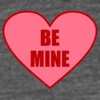 Be Mine Valentine's Day Heart Love Design Flatbill Hat