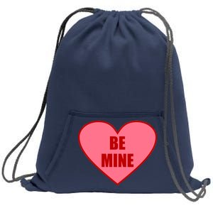 Be Mine Valentine's Day Heart Love Design Sweatshirt Cinch Pack Bag