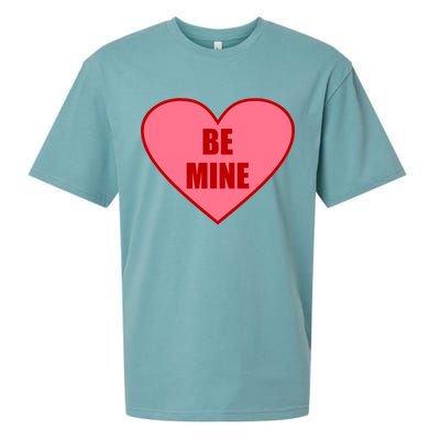 Be Mine Valentine's Day Heart Love Design Sueded Cloud Jersey T-Shirt