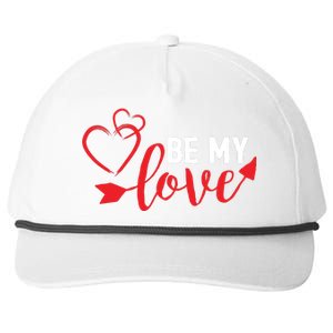 Be My Love Arrow Heart Snapback Five-Panel Rope Hat