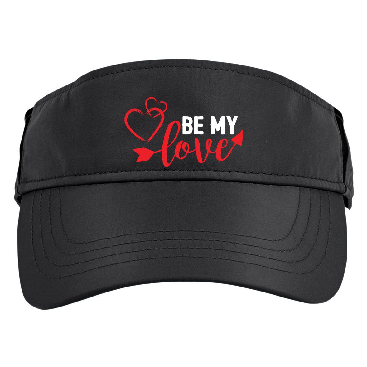 Be My Love Arrow Heart Adult Drive Performance Visor