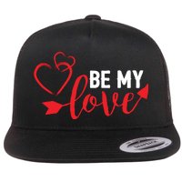 Be My Love Arrow Heart Flat Bill Trucker Hat