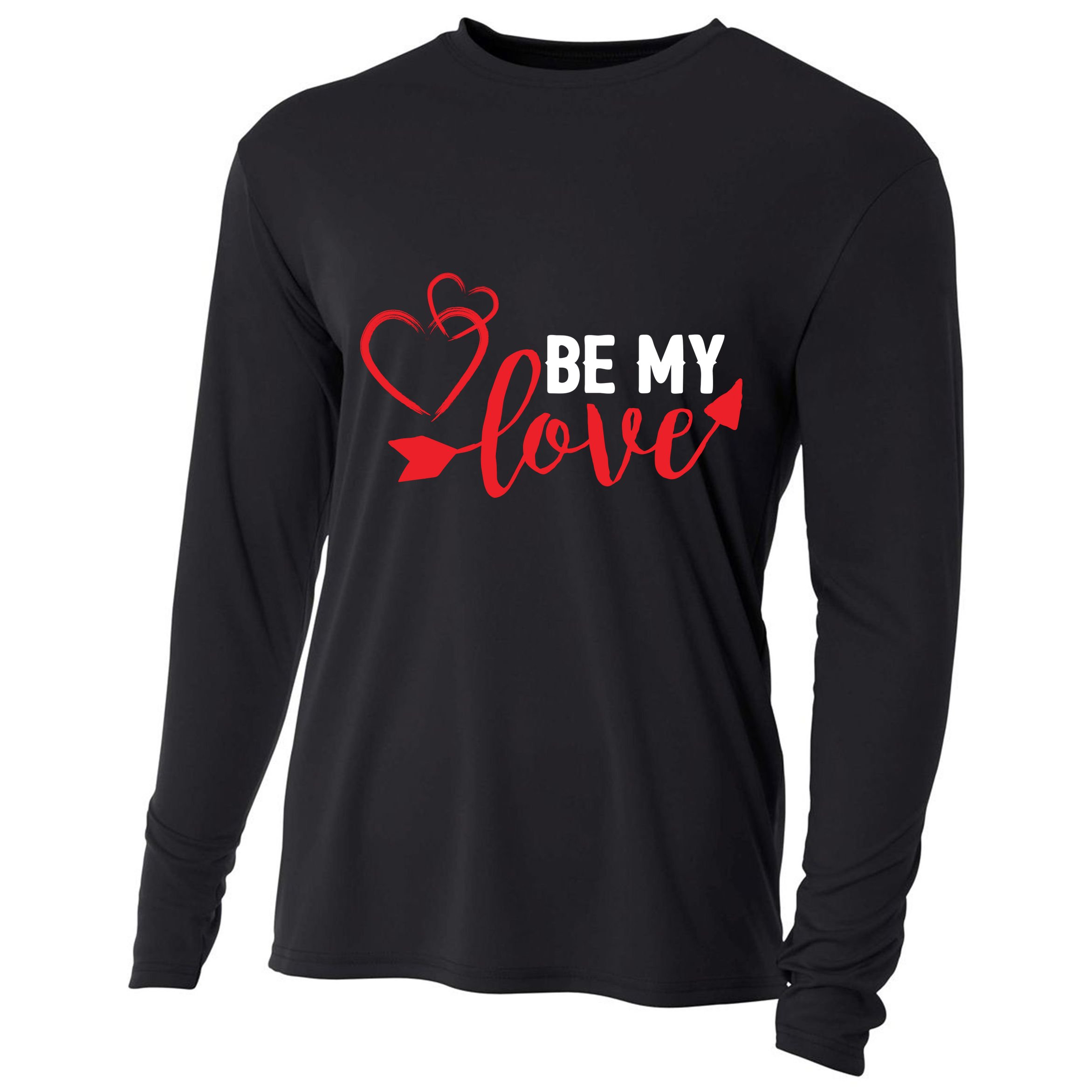 Be My Love Arrow Heart Cooling Performance Long Sleeve Crew