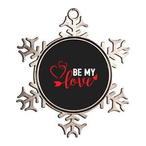 Be My Love Arrow Heart Metallic Star Ornament