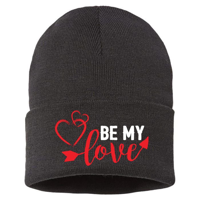 Be My Love Arrow Heart Sustainable Knit Beanie