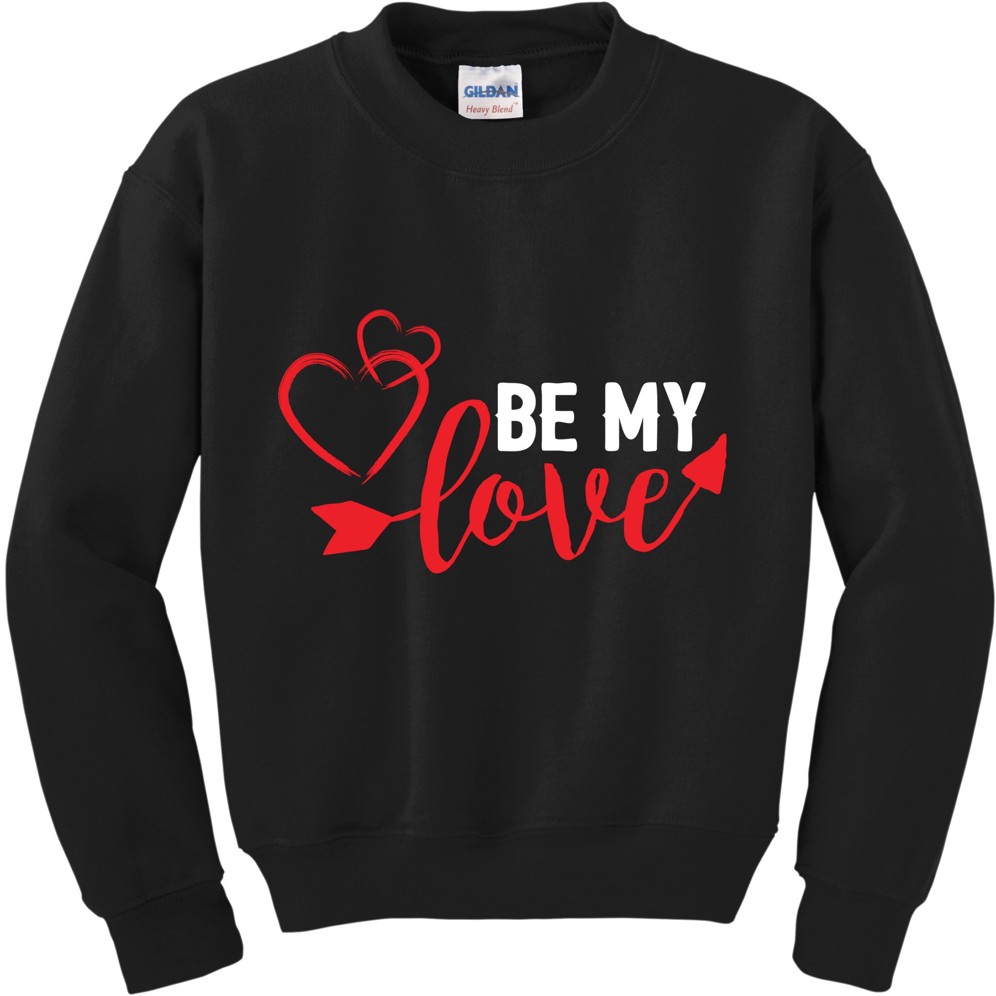 Be My Love Arrow Heart Kids Sweatshirt