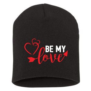 Be My Love Arrow Heart Short Acrylic Beanie