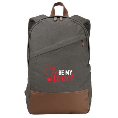 Be My Love Arrow Heart Cotton Canvas Backpack
